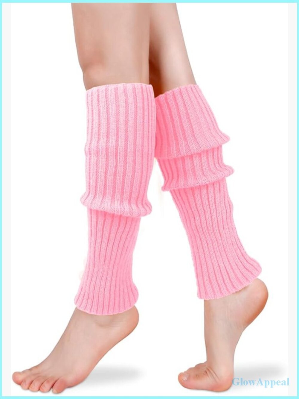 Ribbed Knitted Long Leg Warmers Knee High Wool Boot Socks Sports Yoga Party